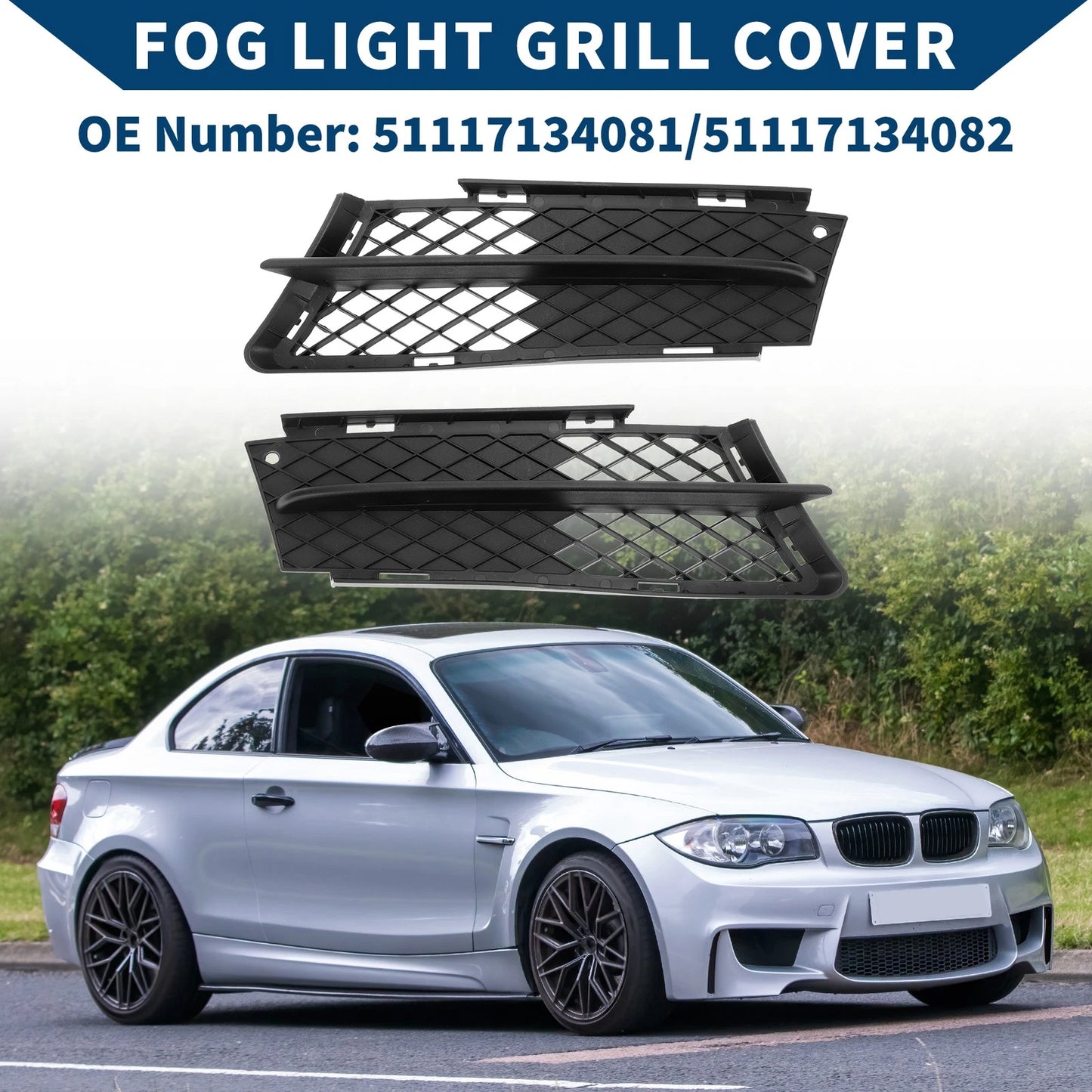 Front Fog Light Grills  for BMW 3 Series (2012-2019)
