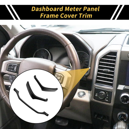 Dashboard Meter Panel Frame Cover for Ford F-150 (2015-2020)