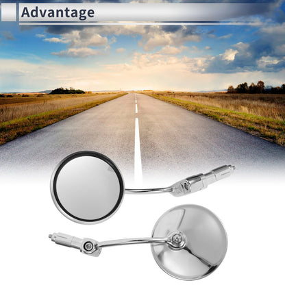 Rear View Mirrors / Handlebar Chrome Aluminum for M6 Motorcycle