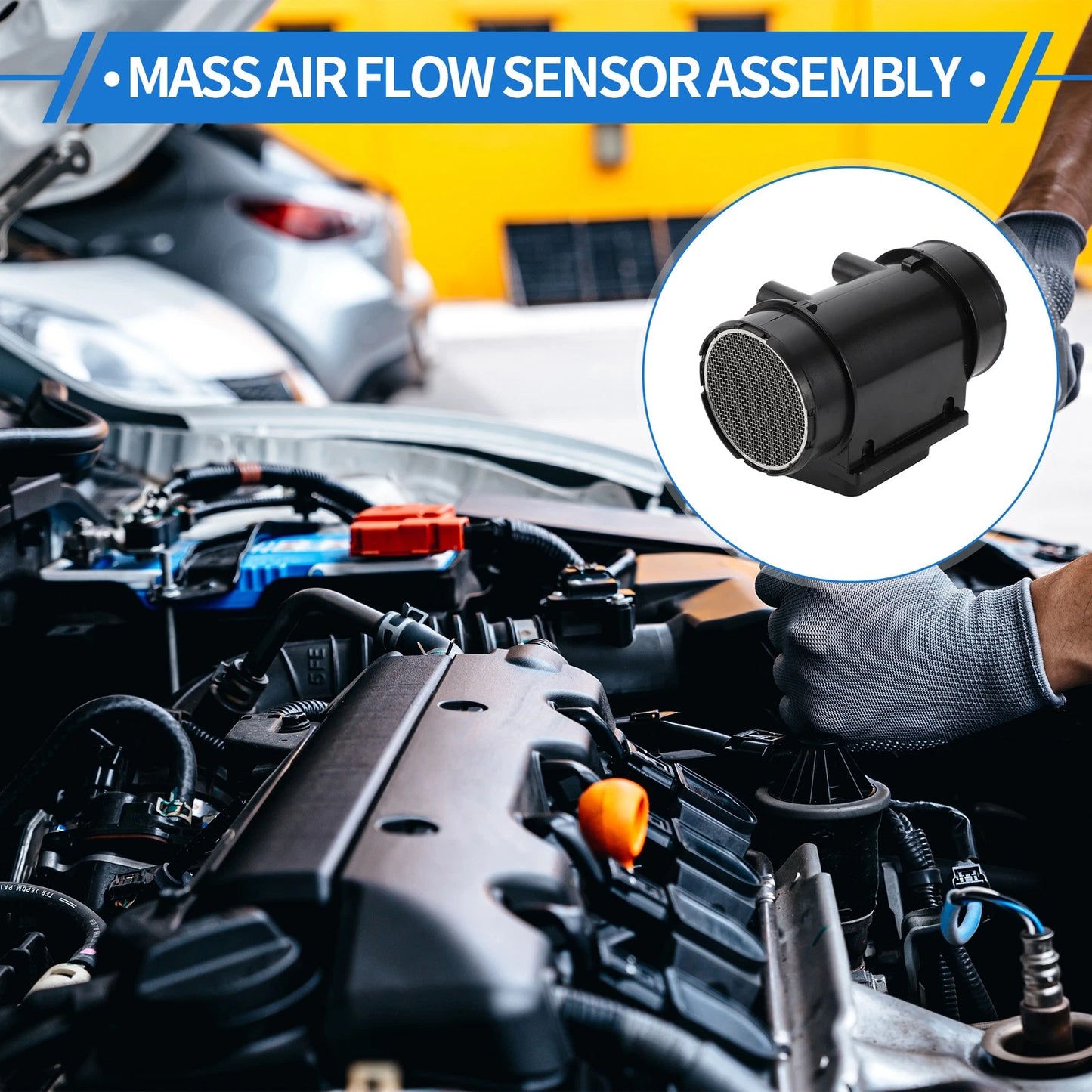 Mass Air Flow Sensor for Mazda B2600 B2600i MPV 2.6L (1991-1994)