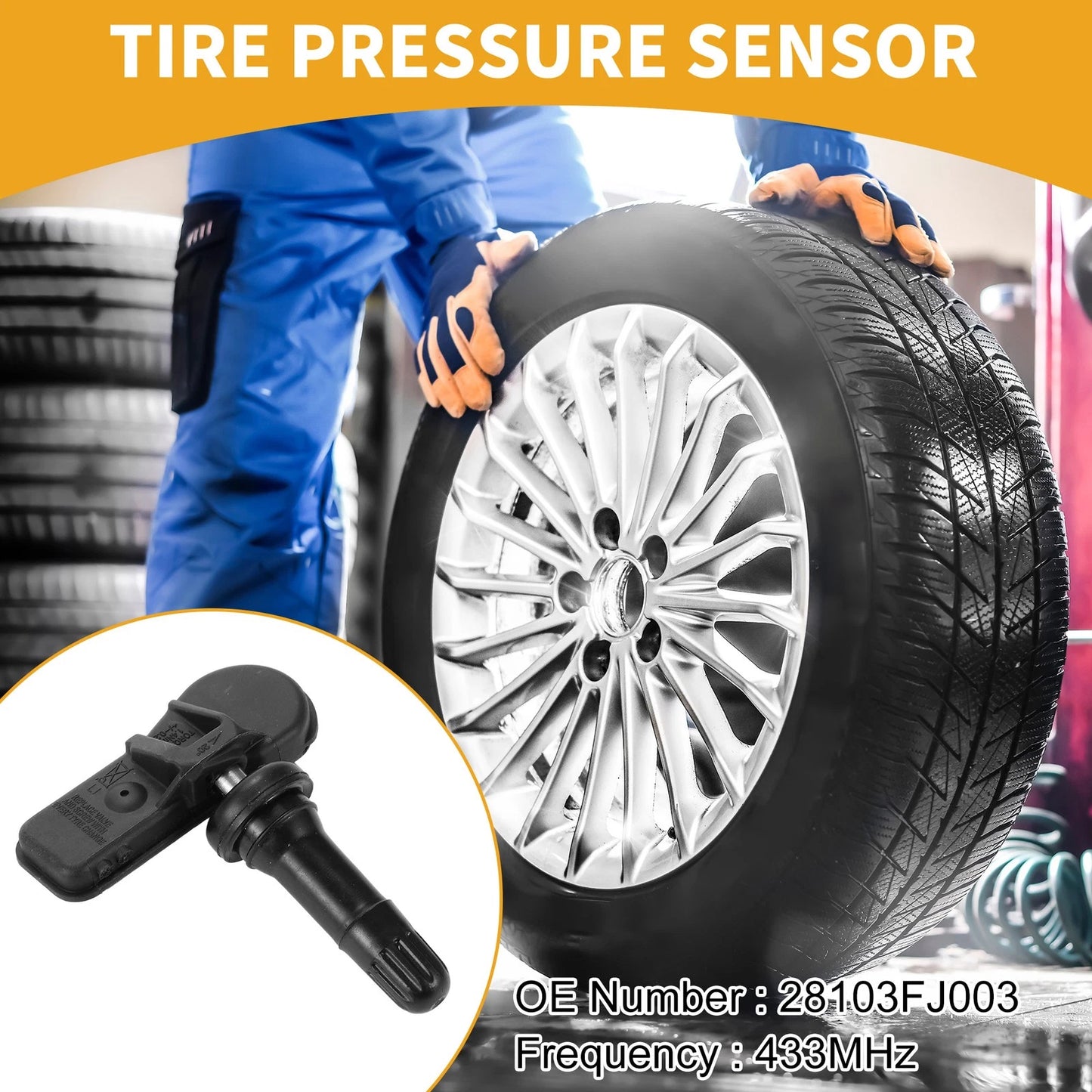 Tire Pressure Sensor 433MHz for Subaru Forester (2014-2019) 1 Pc