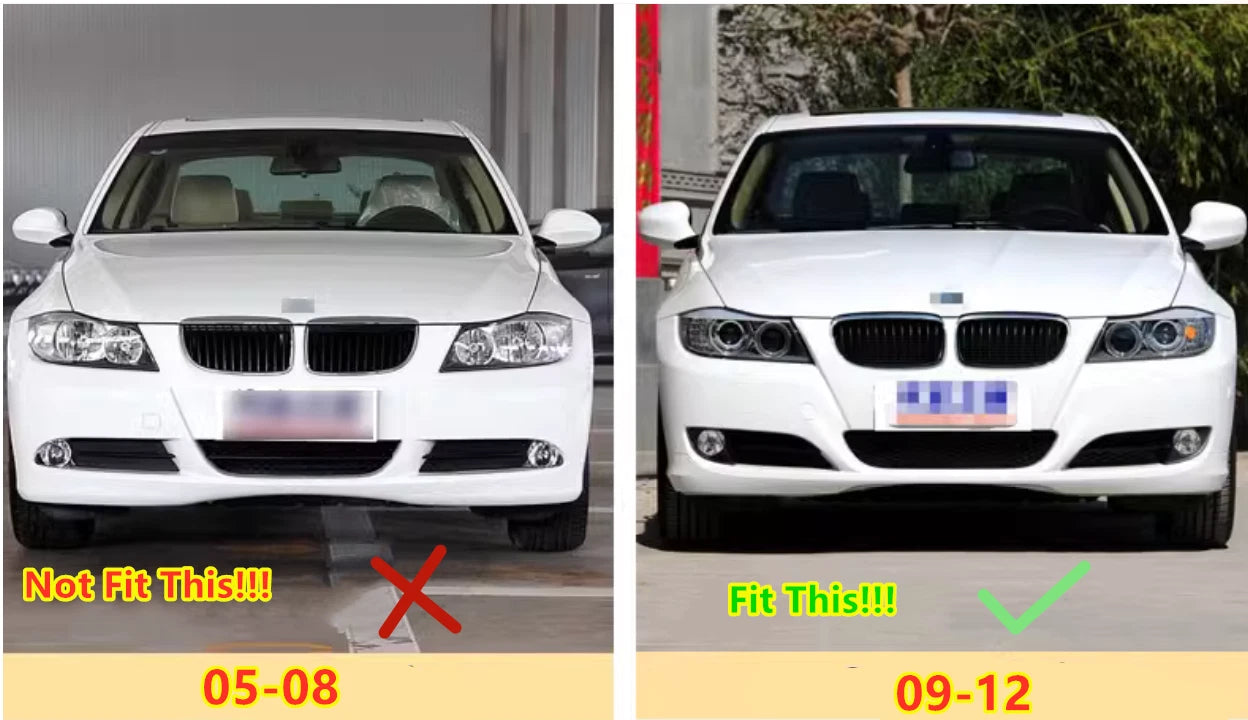 Bumper Headlight Washer Nozzle Cover for BMW 3 E90 (2009–2012)