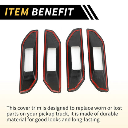 Carbon Fiber Door Handle Bowl Cover Trim for Ford Ranger (2023-2024)