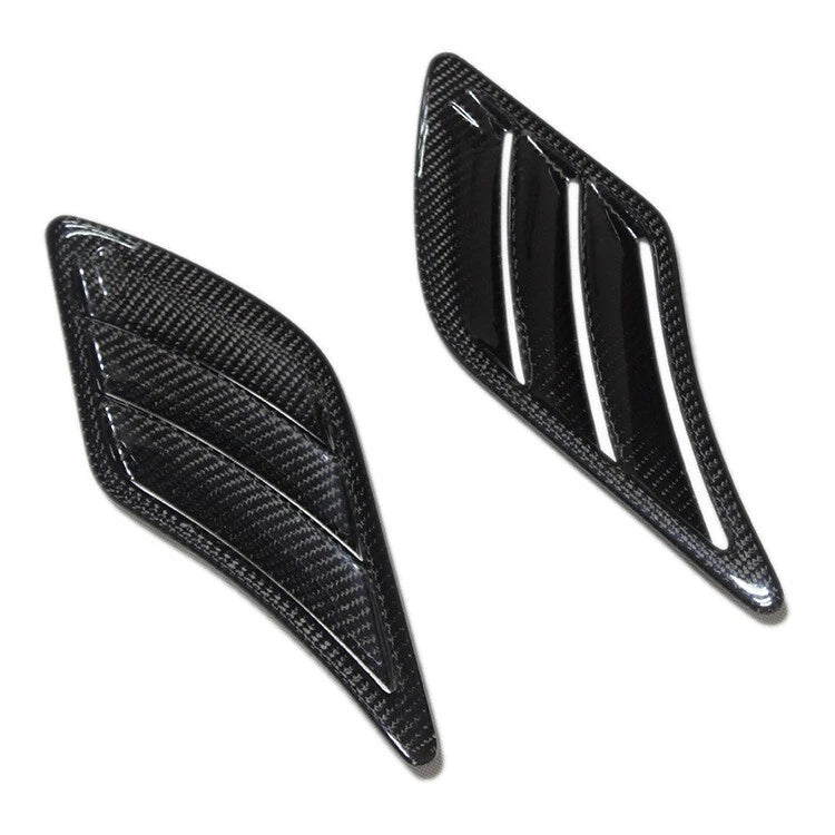 Real Carbon Fiber Side Fender Side Air Vent Cover Trim For Audi A5 2009-2016