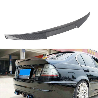 Carbon Fiber Rear Trunk Diffuser Spoiler Wing M4 Style For BMW E46 M3 1999-2005