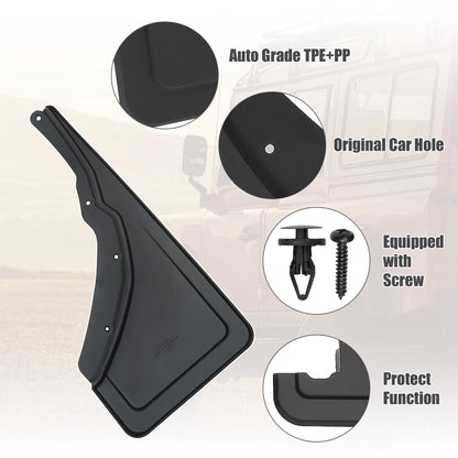 Mud Flaps Splash Guards for Ford Bronco Sport Black 1 Set (2021-2023)