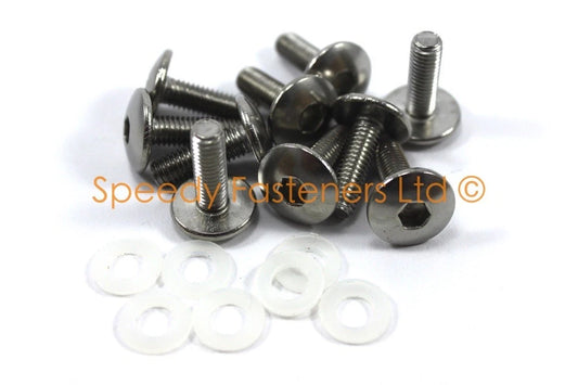 12x Hex Allen Dzus Fairing Bolts for Aprilia Mille RSV 1000 (1998–1999)