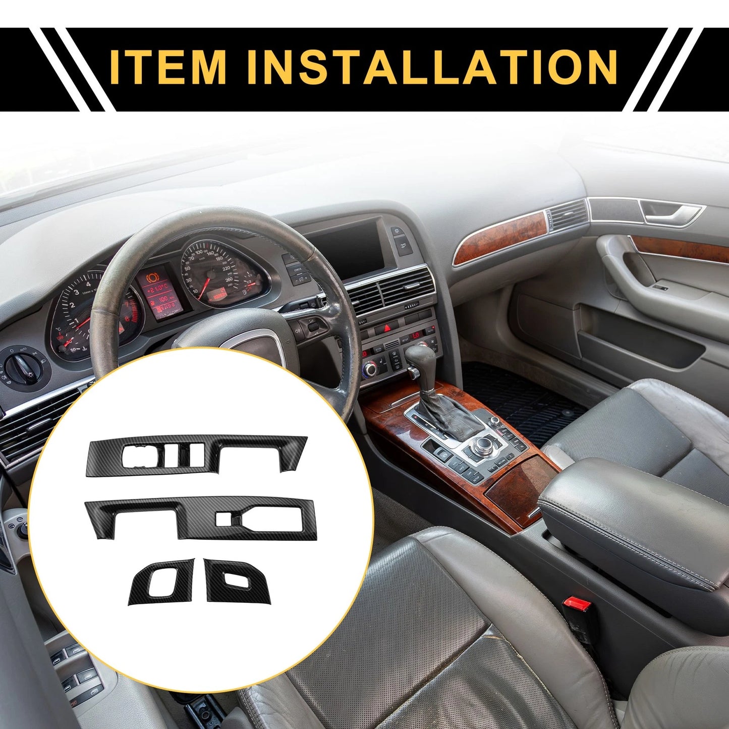 Master Power Window Switch Cover Trim for Ford F-150 (2021-2024)