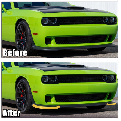 Front Lip Protector Yellow for Dodge Challenger Hellcat (2015 - 2020)