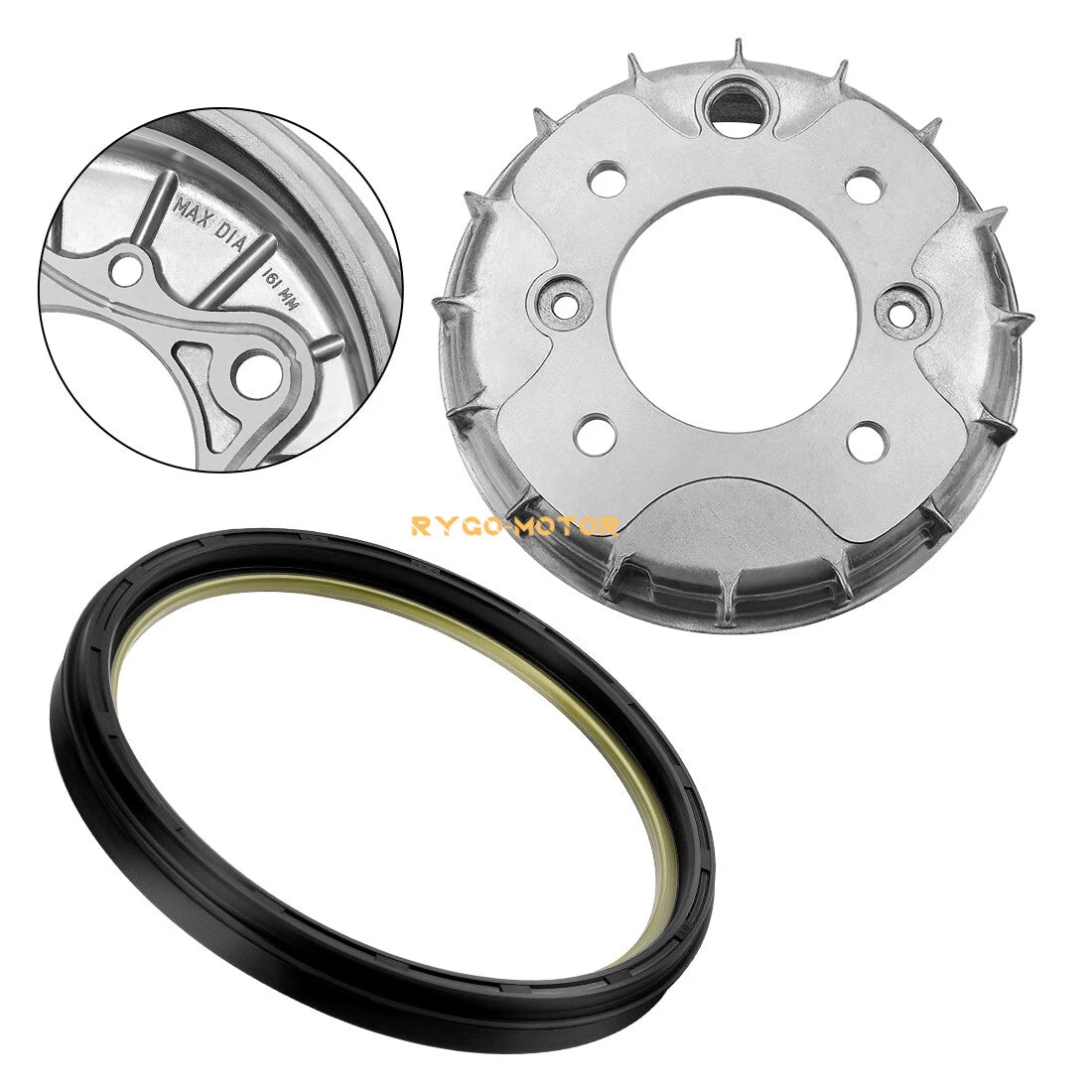 Front Brake Drum Hub Dust Seal Kit for Honda TRX400FW Foreman (1995–2001)