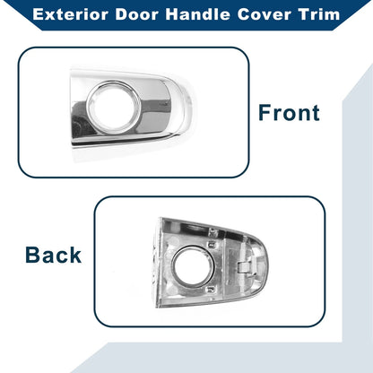 Exterior Door Handle Cover Trim for Toyota Camry (2006-2009) Silver ABS