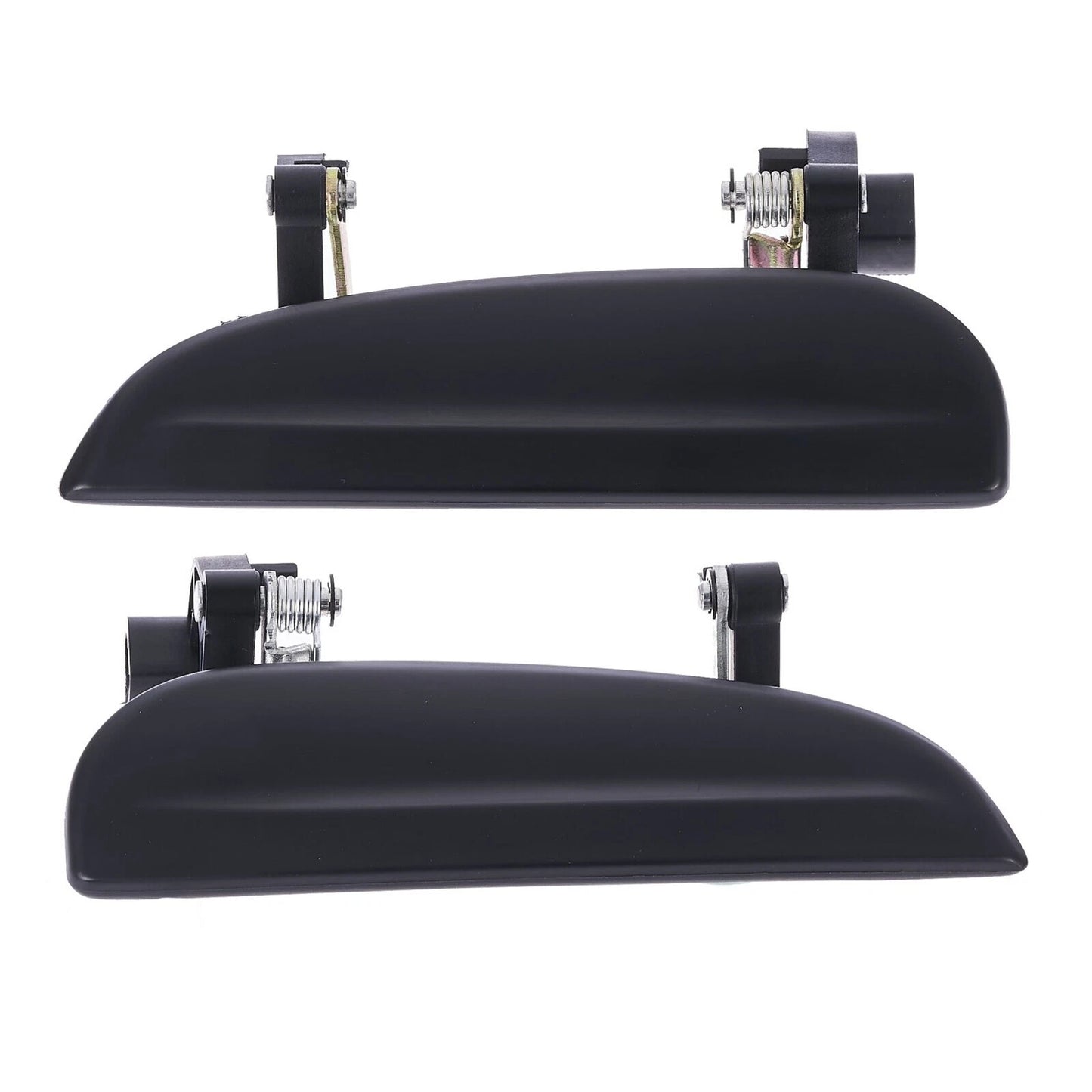 Outer Door Handle Set of 2 for Kia Rio (2002-2005) Black Rear Left & Right