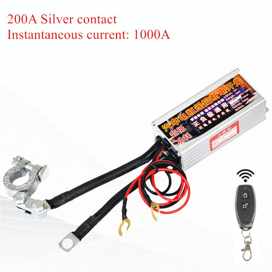 12V 200A Wireless Remote Control Battery Disconnect Isolator Switch