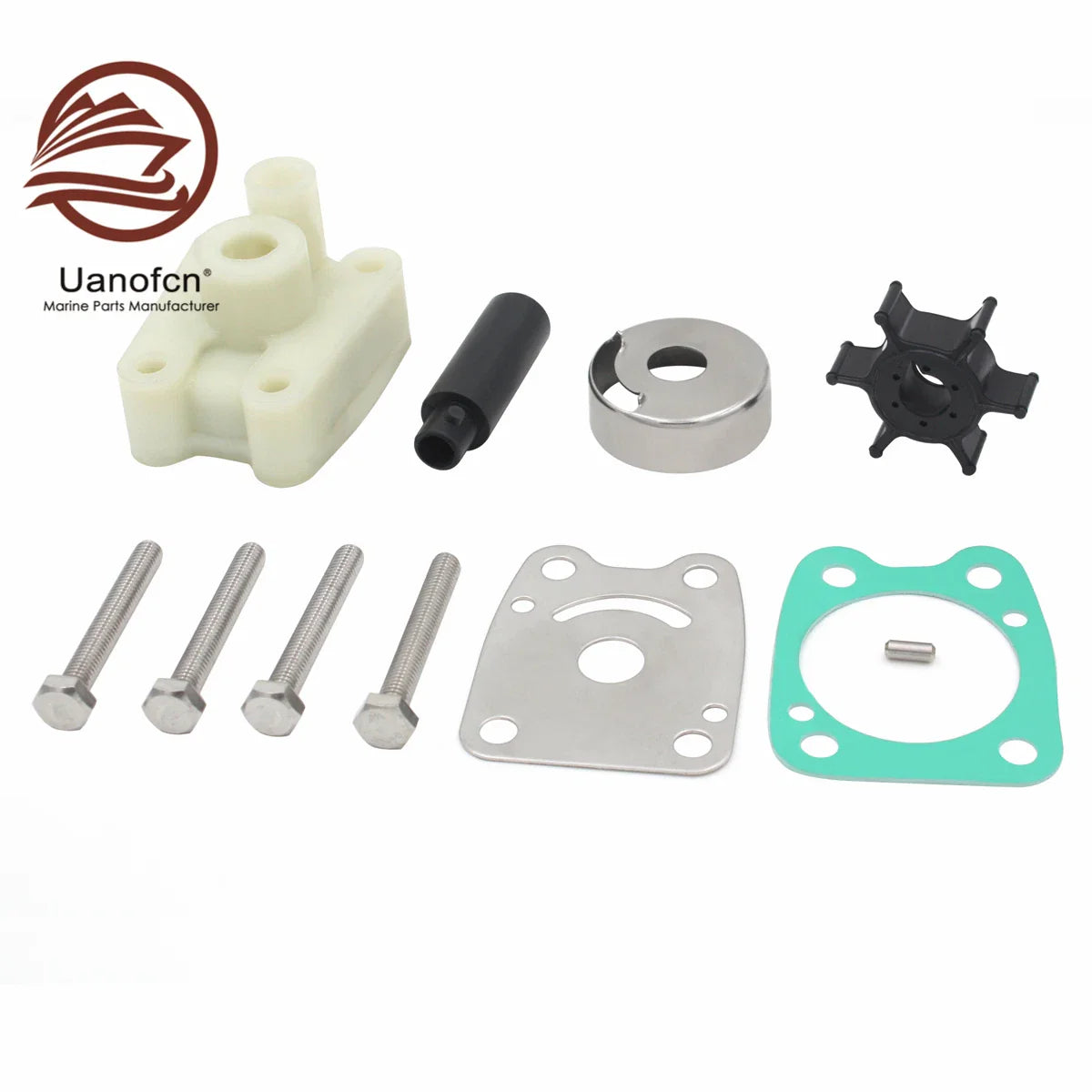 Water Pump Impeller Kit for Yamaha 4A/5C 4HP/5HP 6E0-W0078-A2-00