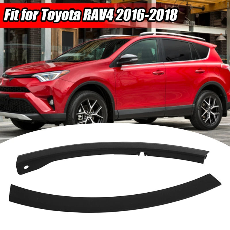 Front Left & Right Bumper Wheel Fender Molding Covers for Toyota RAV4 (2016-2018)