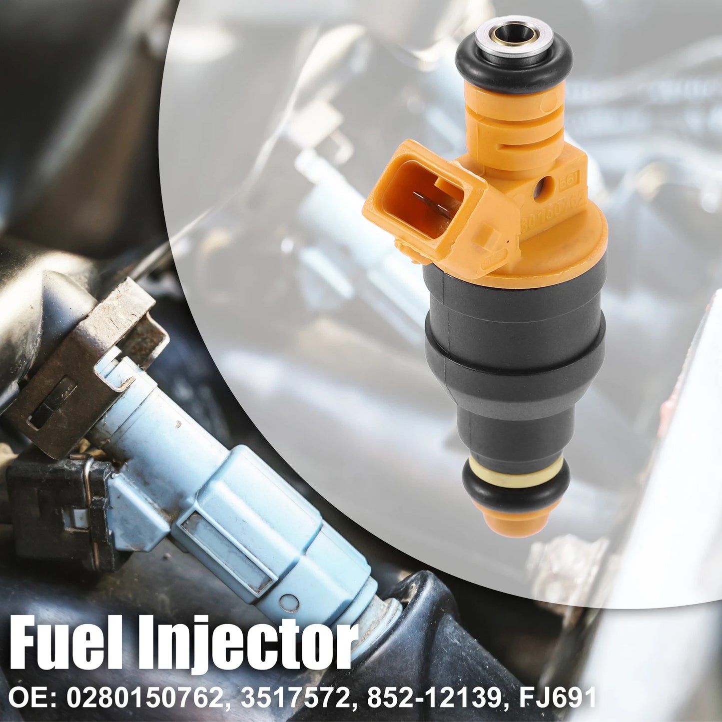 Fuel Injector 0280150762 for Volvo 240 740 940 960 2.0L 2.3L 2.9L (1986-1995)