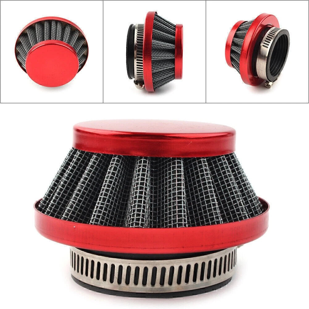 Red Air Filter 42 44mm for 47 49cc 2-Stroke Mini Dirt Pocket Bike ATV Quad