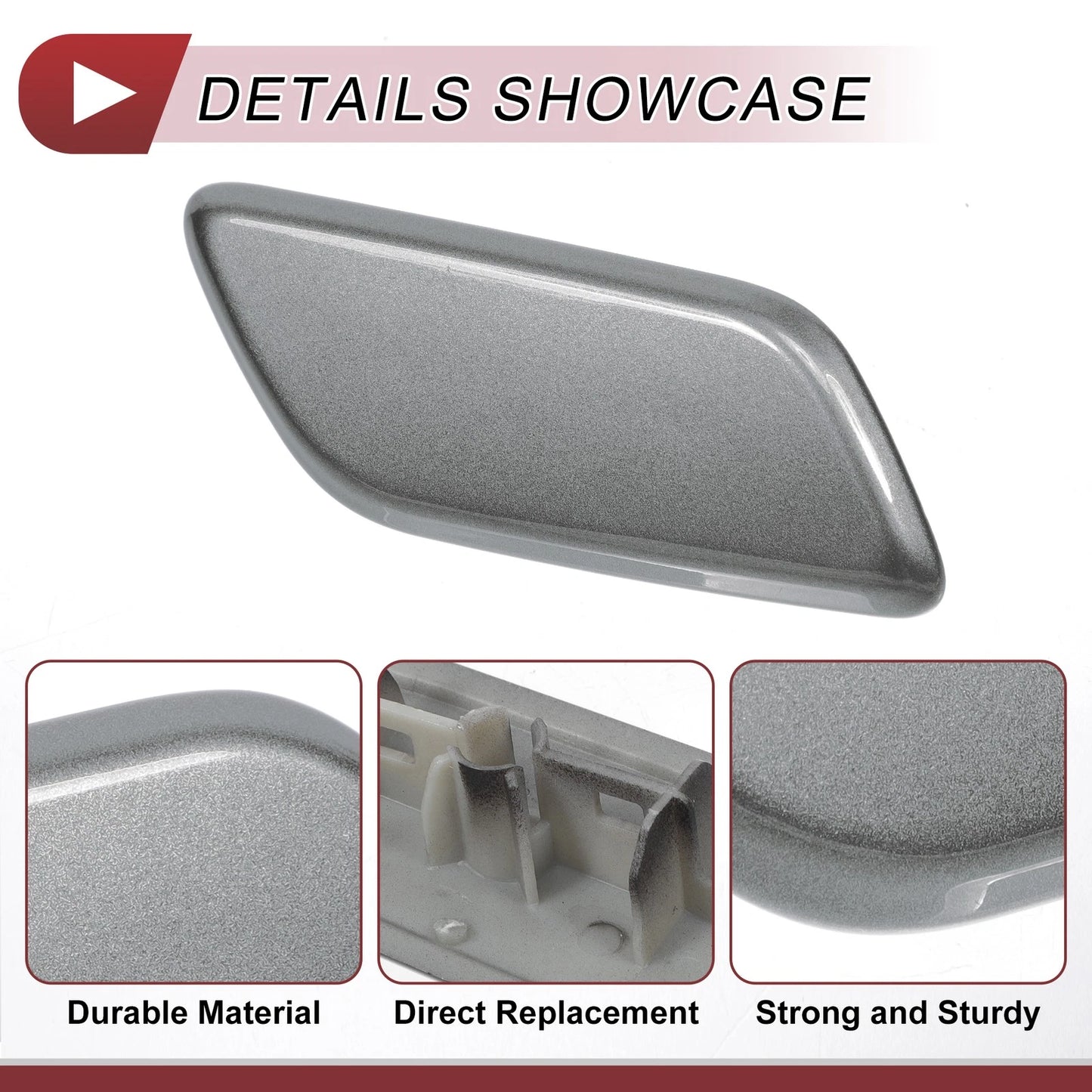 Front Right Washer Nozzle Cover for Lexus LX570 (2013-2015) - Grey 1 Pcs