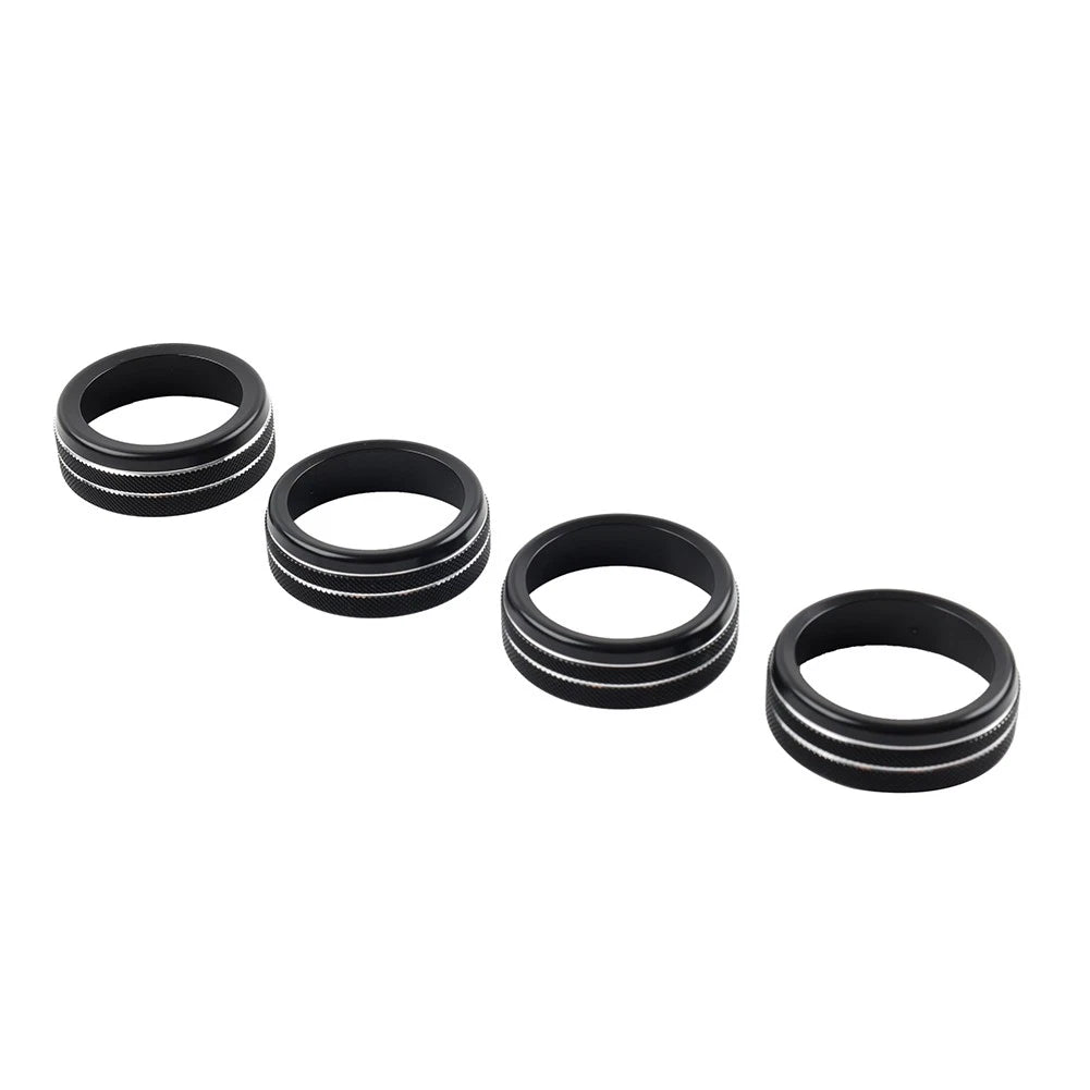 4pcs Black AC Climate Control Knob Trim for Toyota Tacoma (2016-2023)