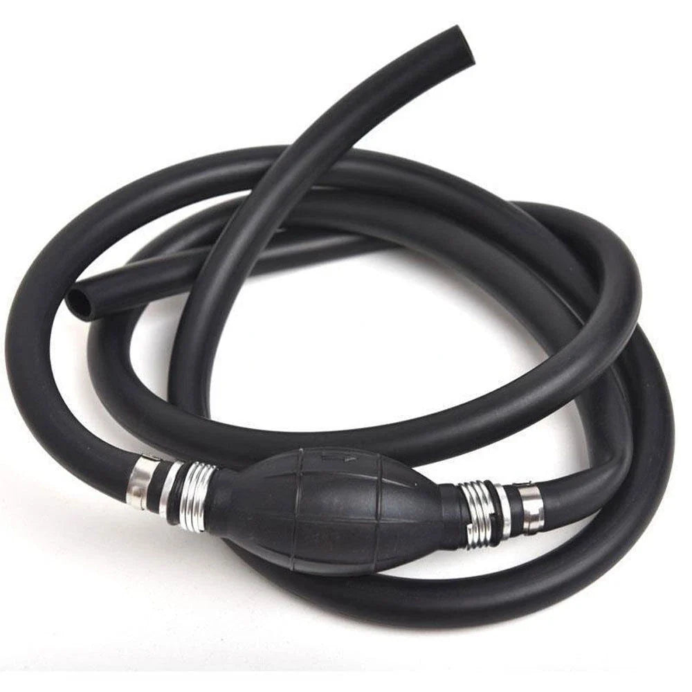 Universal 3/8" Marine Outboard Fuel Gas Hose Line Assembly with Primer Bulb for All Brands