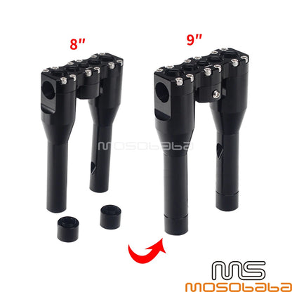 1'' Handlebar 8'' Riser for Harley Softail Slim FLSL, Dyna (2012-2023)