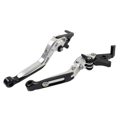 CNC Extendable Brake Clutch Levers for Honda VFR1200F (2010-2014) Silver