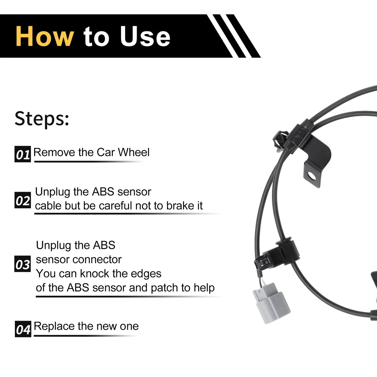ABS Wheel Speed Sensor for Mitsubishi L200 (2012-2015) Rear Right