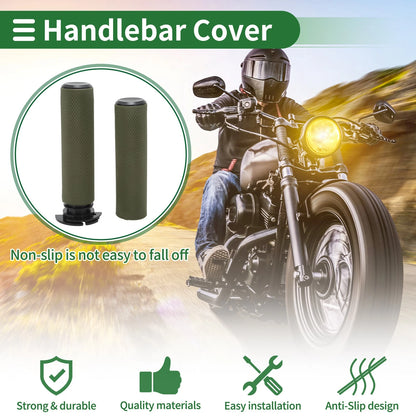 Handlebar Grips / 7/8" 22mm / Green for Motorcycle