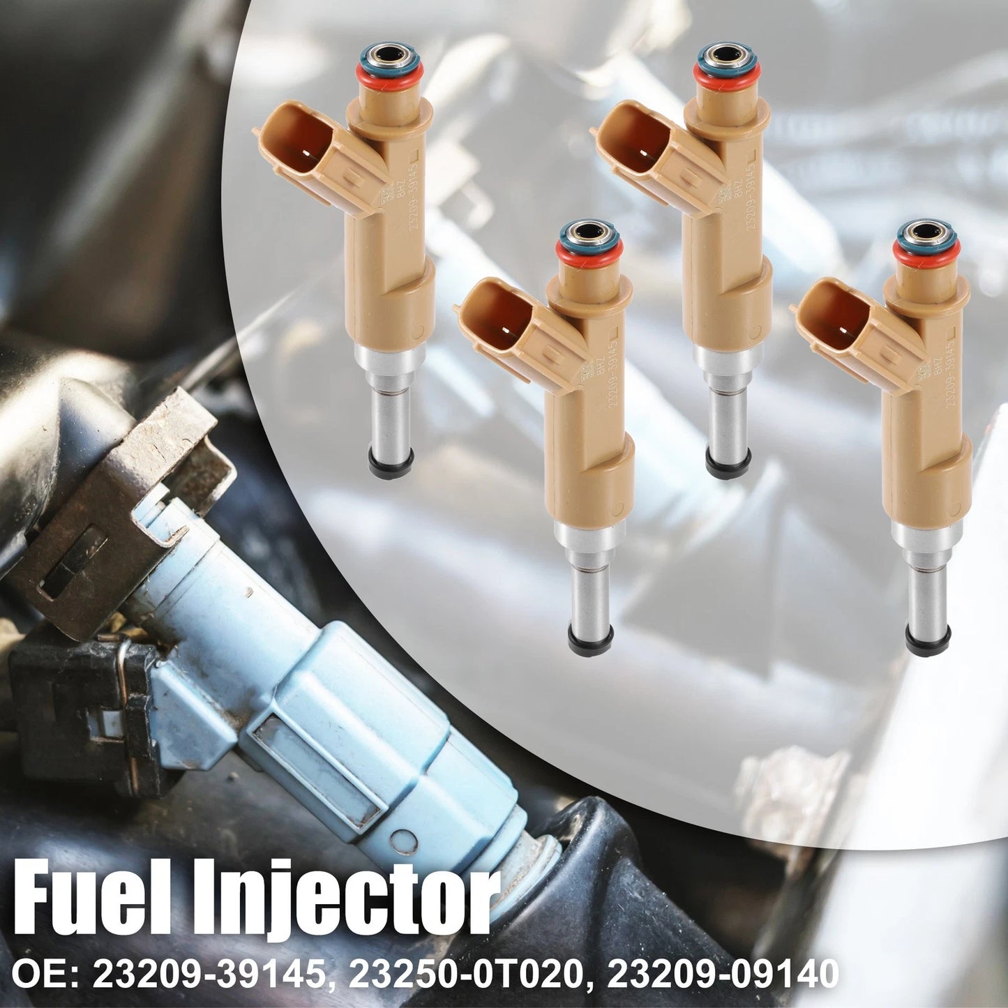 4pcs Car Fuel Injector for Toyota Corolla Matrix 1.8L (2009–2012)