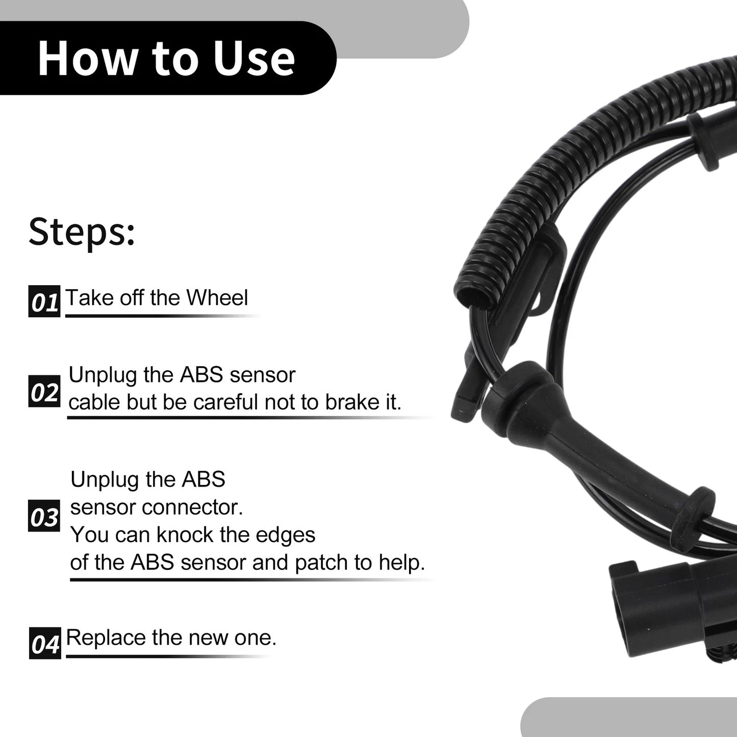 ABS Sensor Front Left/Right for Dodge Durango (2016-2022)