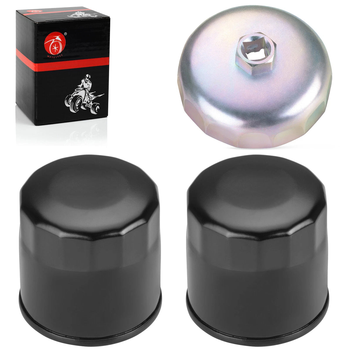 Oil Filter & Wrench Tool 2 x for Honda VT700CVT750CVT800C