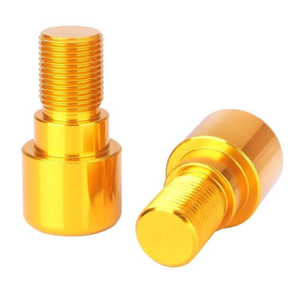18mm Gold Handlebar Grips End Cap Plugs for Motorcycle Dirt Bike