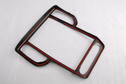 Center Air Vent Outlet Dashboard Carbon Fiber Cover Trim for Ford Ranger (2023)