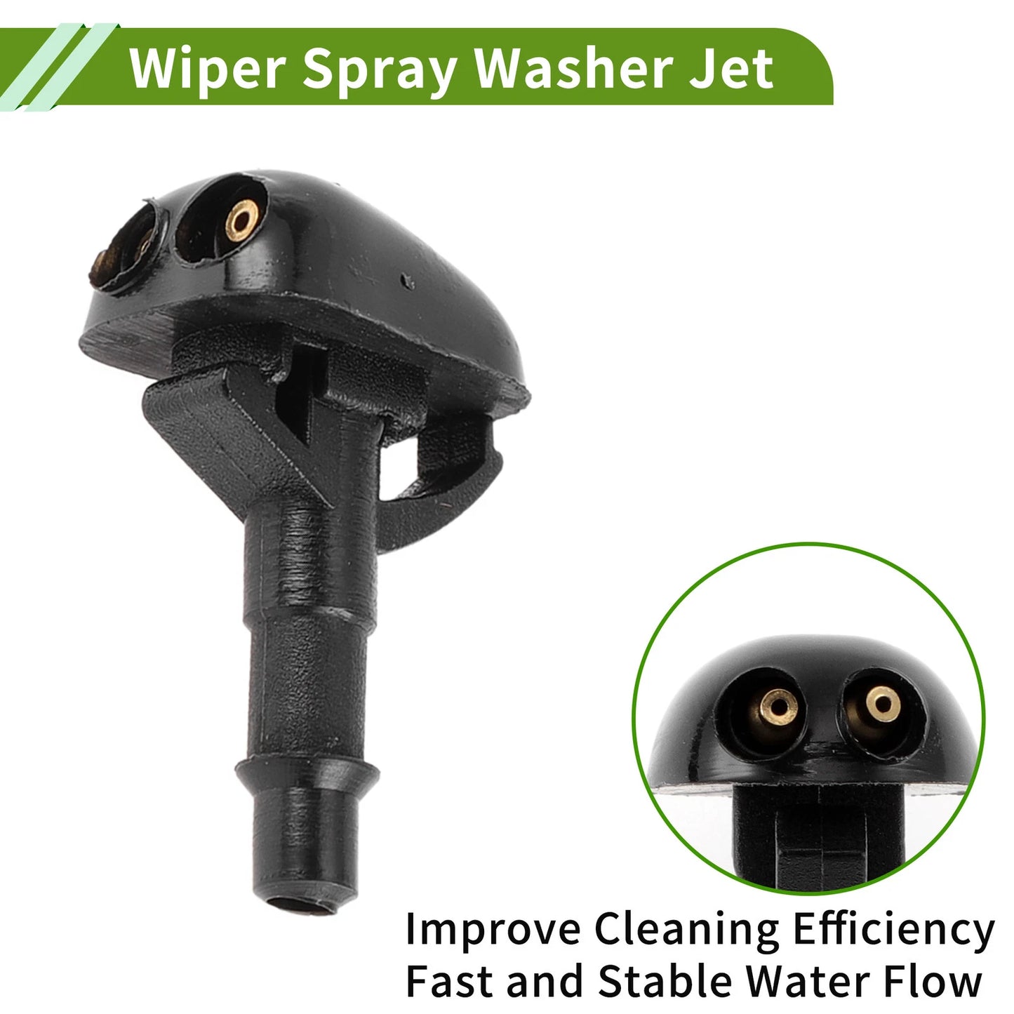 Windshield Washer Nozzle & Hose Connector for Mitsubishi (2003-2006)