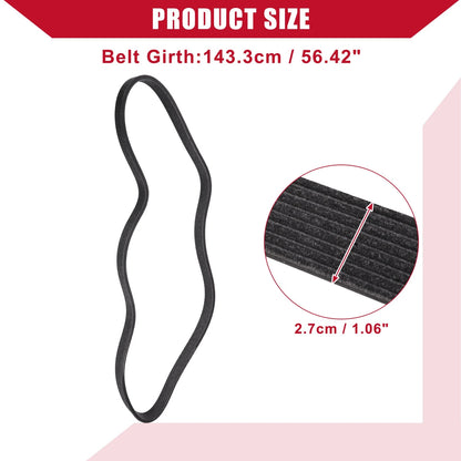 Serpentine Belt No.LR011327 for Land Rover LR4 (2014-2016) EPDM Black