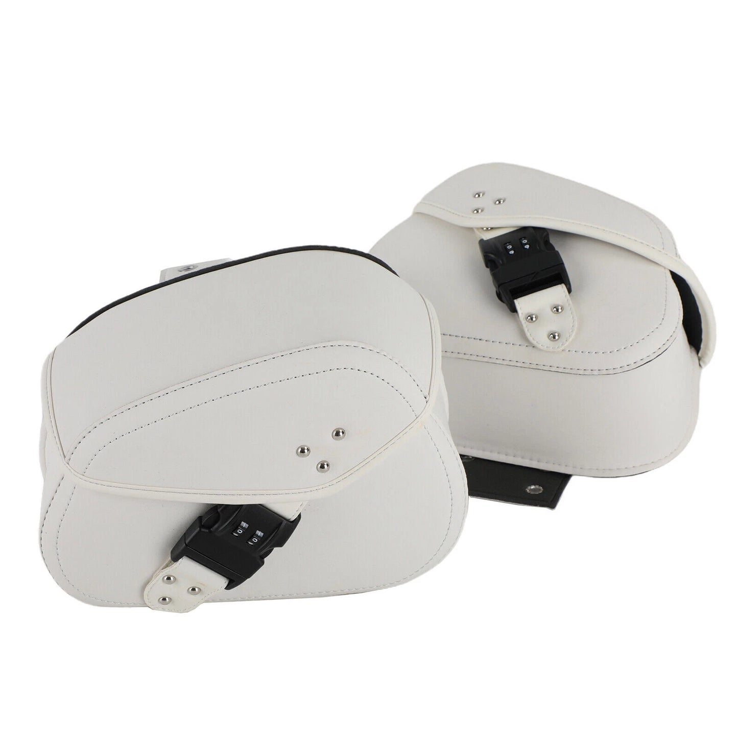 2 x Left Hand Waterproof Motorcycle Saddle Bags for Universal Travel