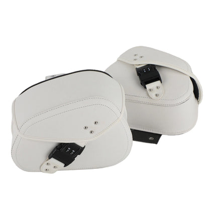 2 x Left Hand Waterproof Motorcycle Saddle Bags for Universal Travel