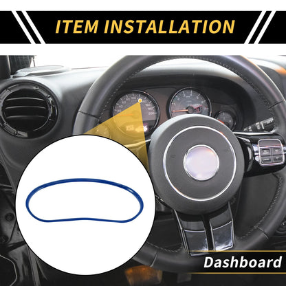 Dashboard Meter Panel Frame Cover for Jeep Wrangler JK JKU (2011-2017) Blue
