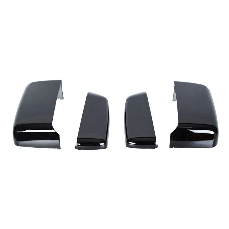 Black Tow Mirror Cap Cover Assemblies for Chevy Silverado GMC Sierra (2014-2019)