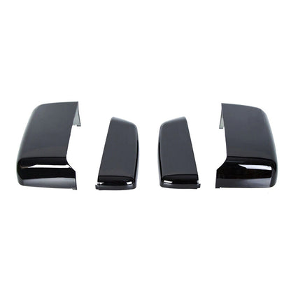 Black Tow Mirror Cap Cover Assemblies for Chevy Silverado GMC Sierra (2014-2019)