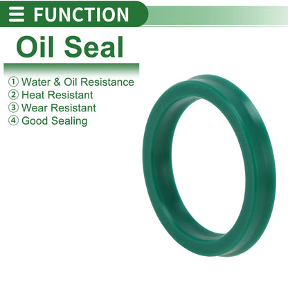 Oil Seal / 28x35.5x5mm / Rotary Shaft Seal TPU Green for Make Model