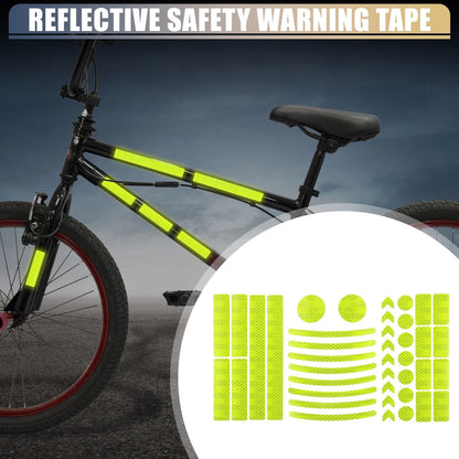 42pcs / Reflective Safety Warning Tape for Bike Motorcycle