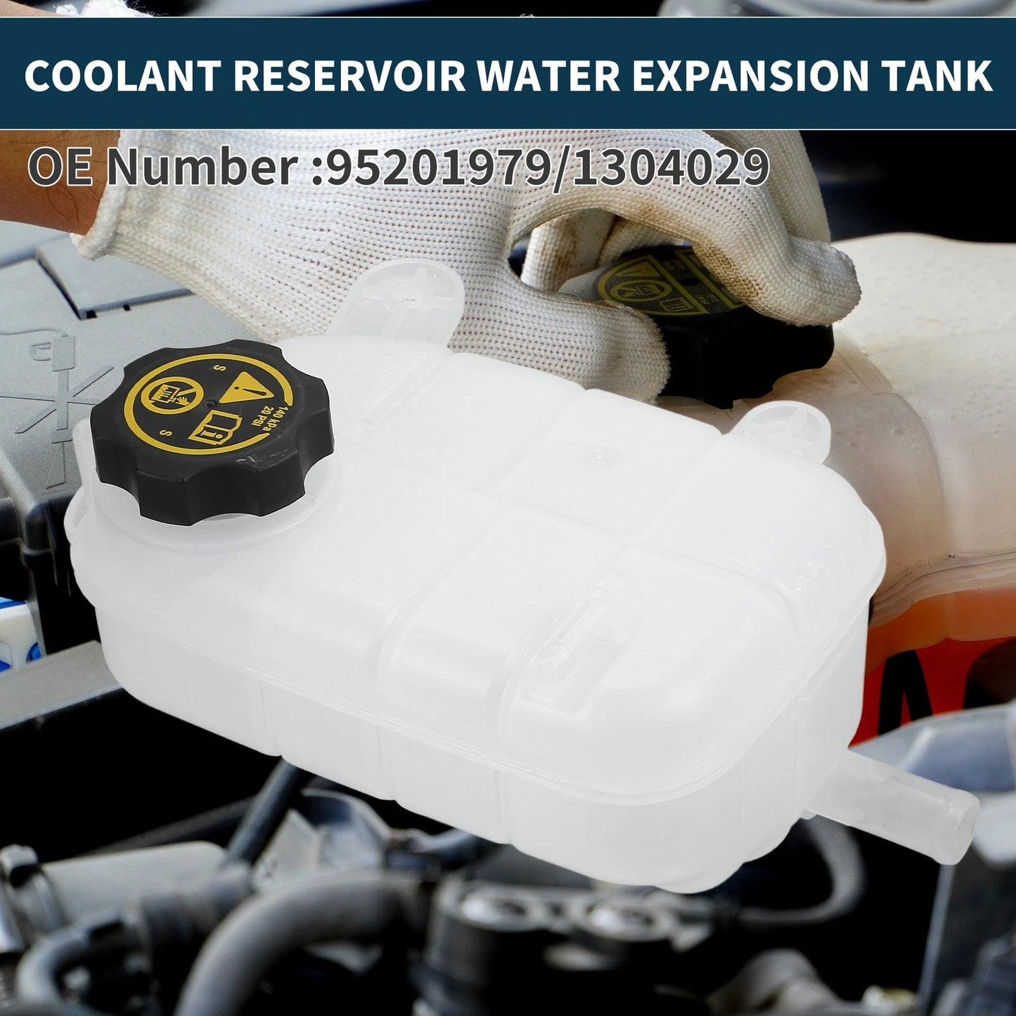 Coolant Expansion Overflow Tank with Cap for Buick Encore (2013–2020)