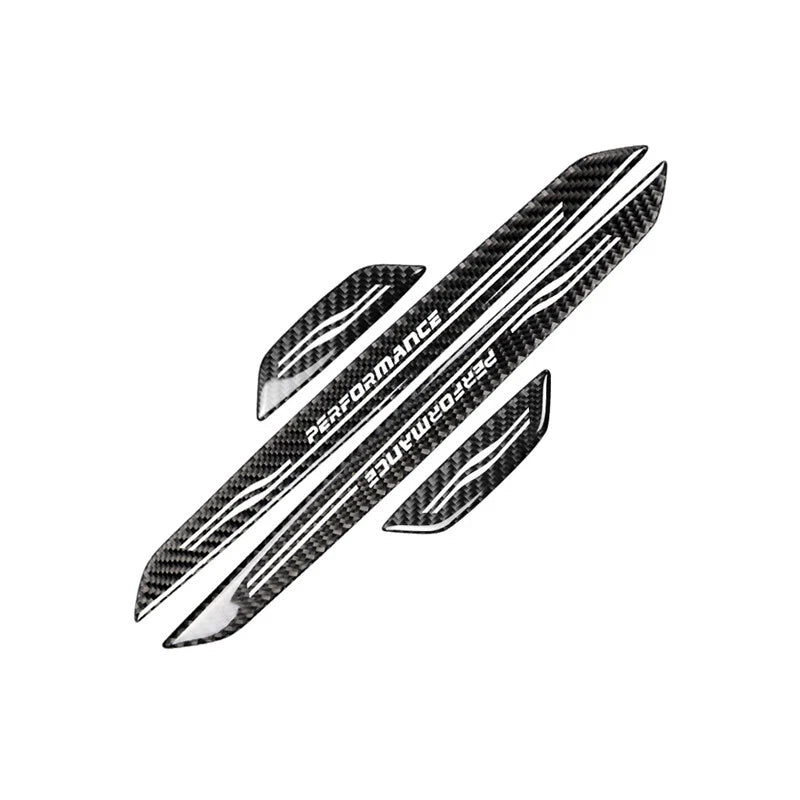 Carbon Fiber Door Sill Plate Foot Scuff Pedal Fit For BMW F30 Series 3 2013-2018