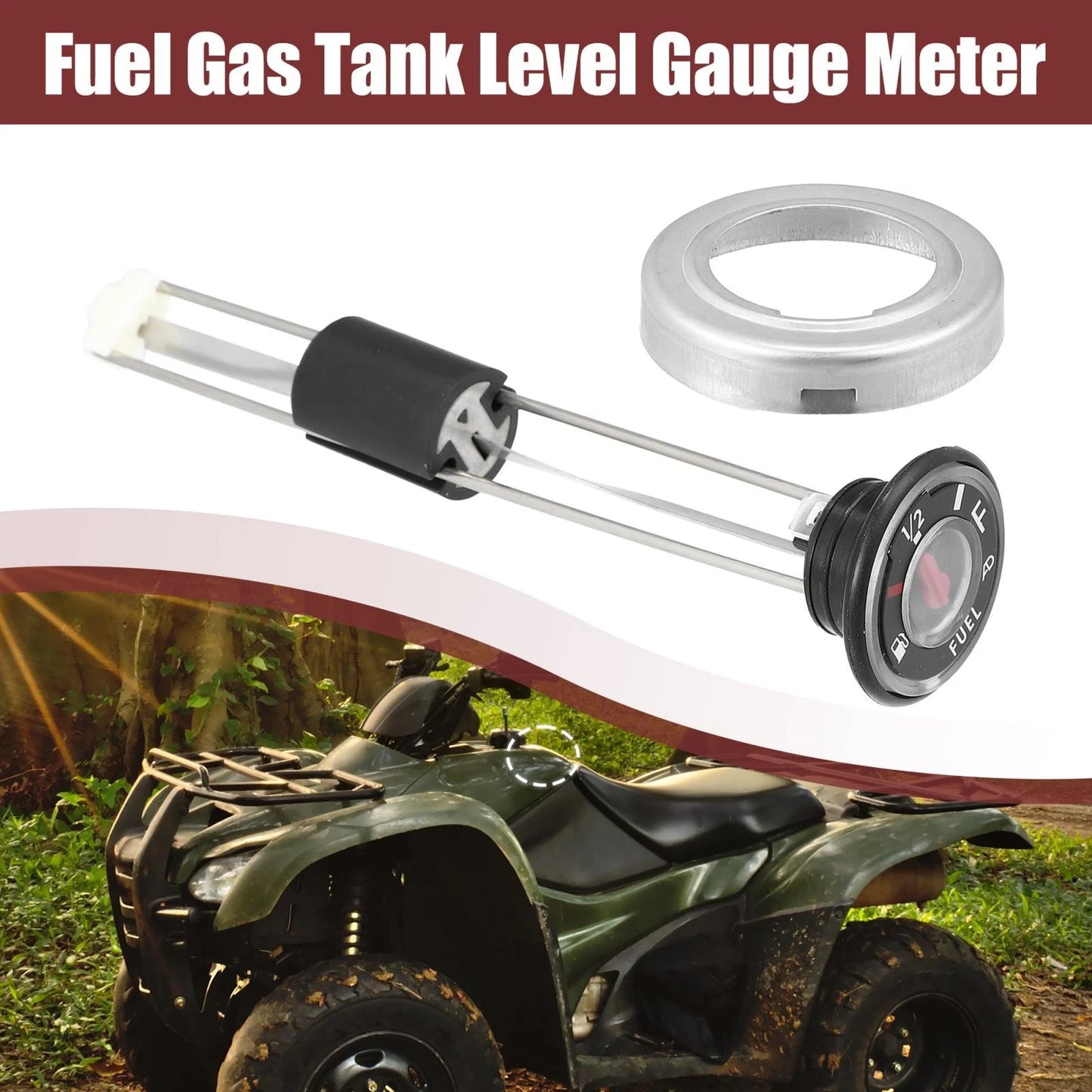 Fuel Tank Level Gauge w Cap for Kawasaki Bayou Prairie