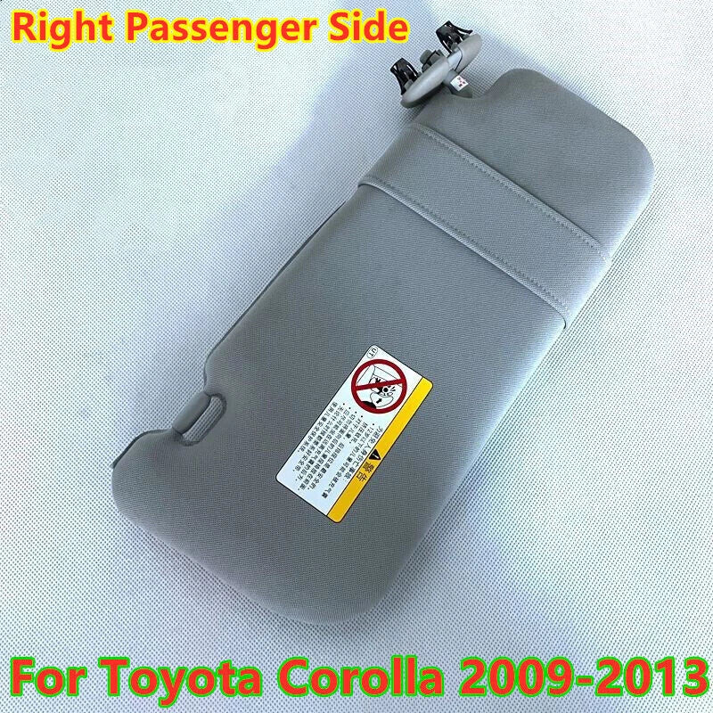 Right Passenger Side / Gray Sun Visor Mirror / Toyota Corolla (2009–2013)