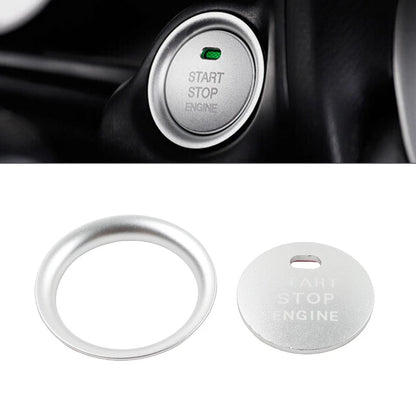 Silver Engine Start Push Button Cover Ring Trim for Mazda 3 6 CX-5 (2004-2023)