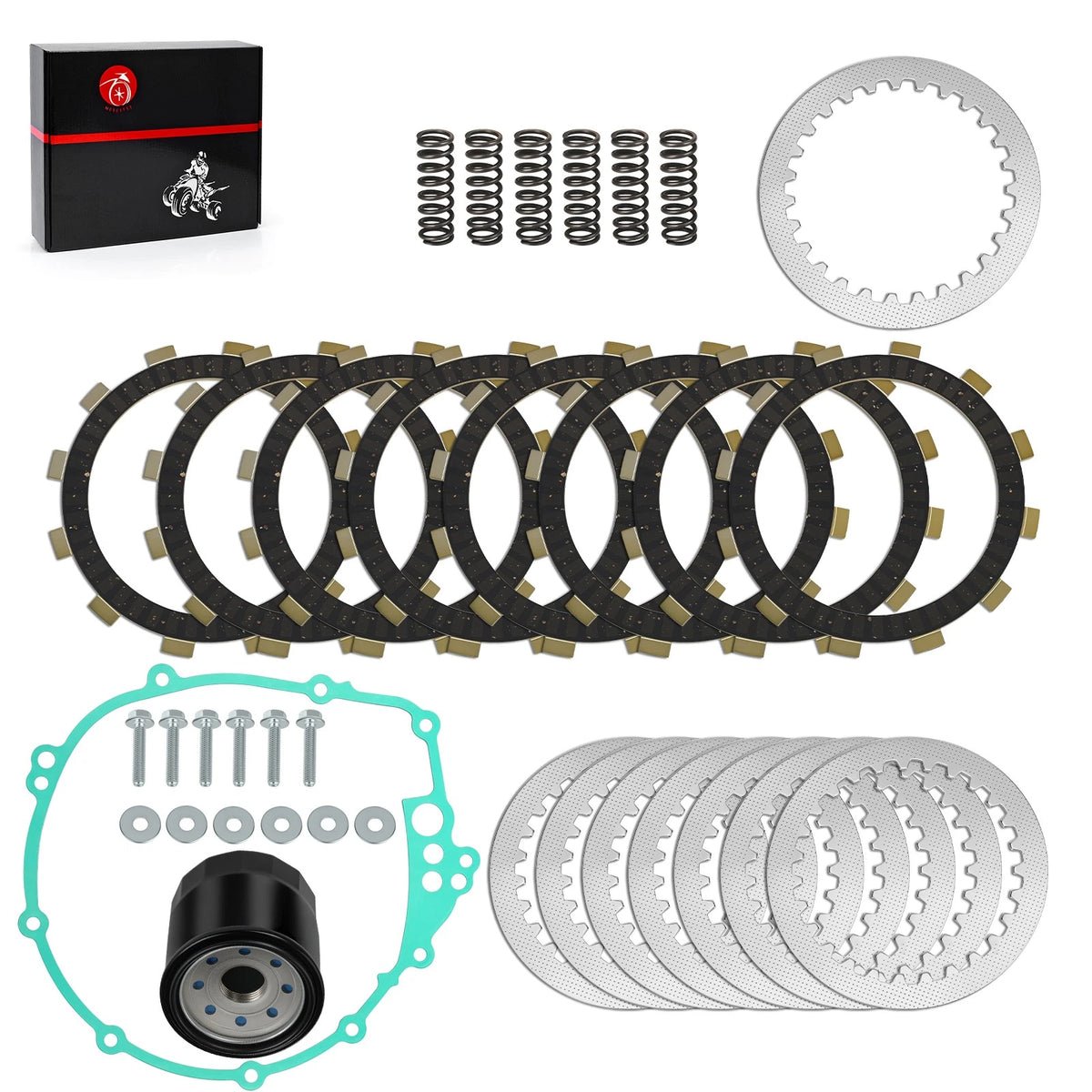 Clutch Friction Steel Plates Kit for Yamaha YZF R6 (2003–2009)