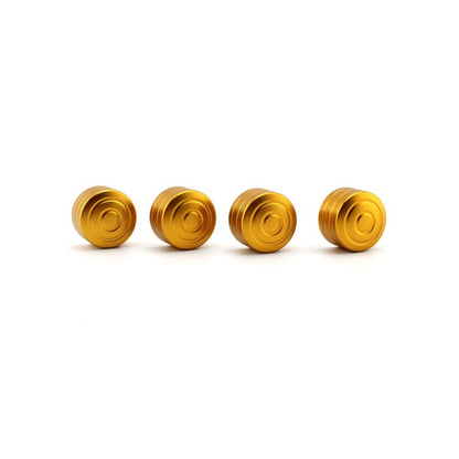 4 x Gold Head Bolt Cover Nuts for Triumph Thruxton 900 EFI (2009-2015)