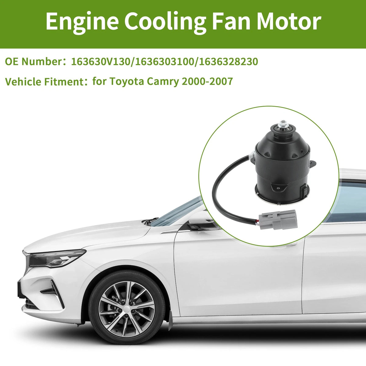 Radiator Fan Motor for Toyota Camry (2000-2007) 1 x Motor